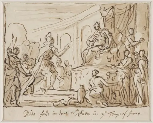 Aeneas before Dido in the Temple of Juno, by James Thornhill
