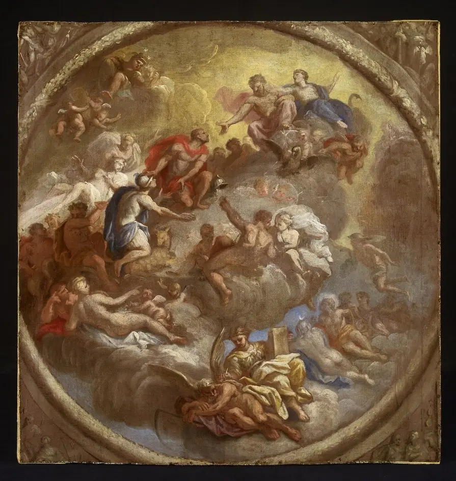 Sketch for a Ceiling Design, by James Thornhill