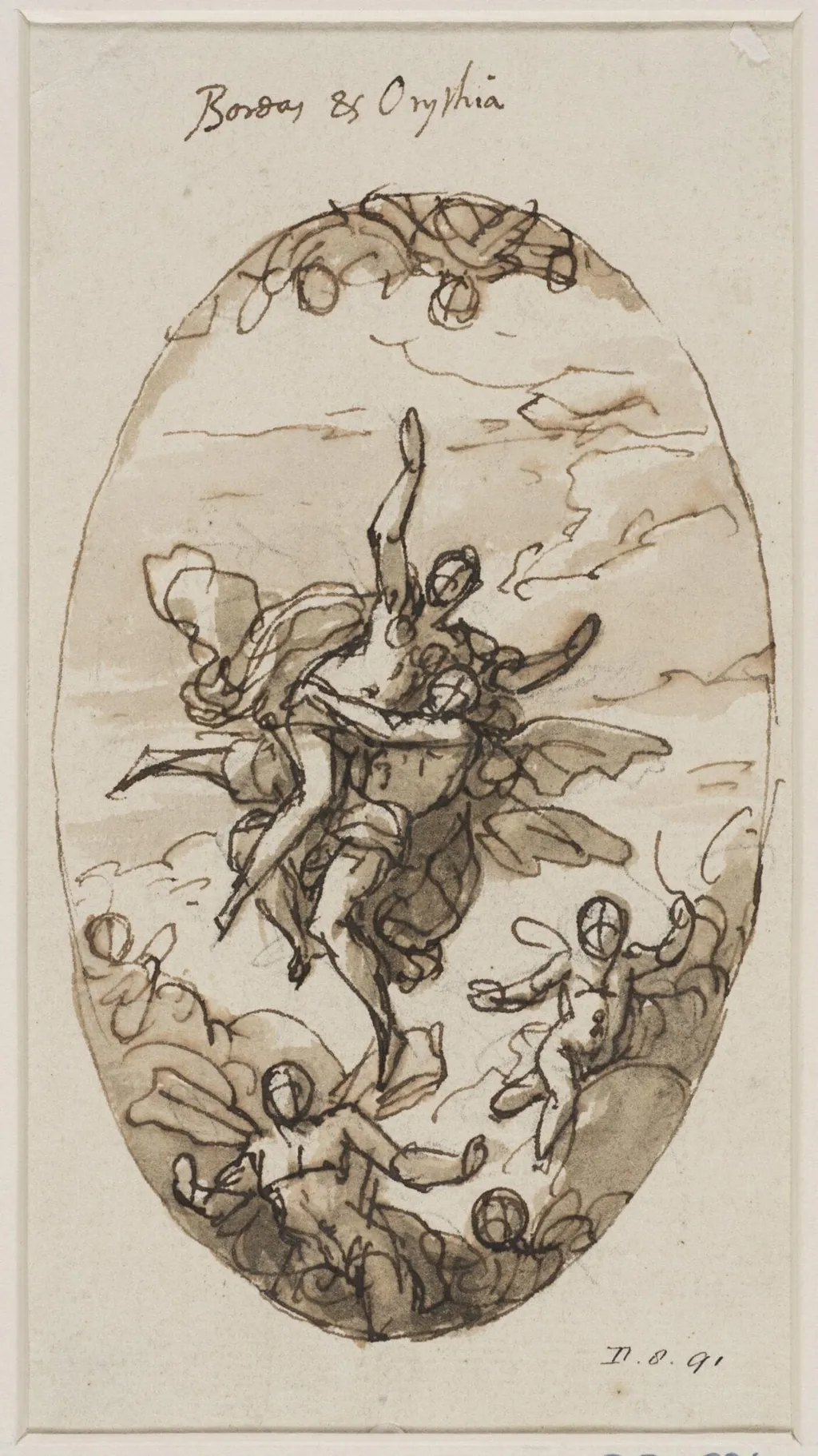 Study for an oval painting, by James Thornhill