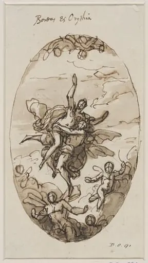 Study for an oval painting, by James Thornhill
