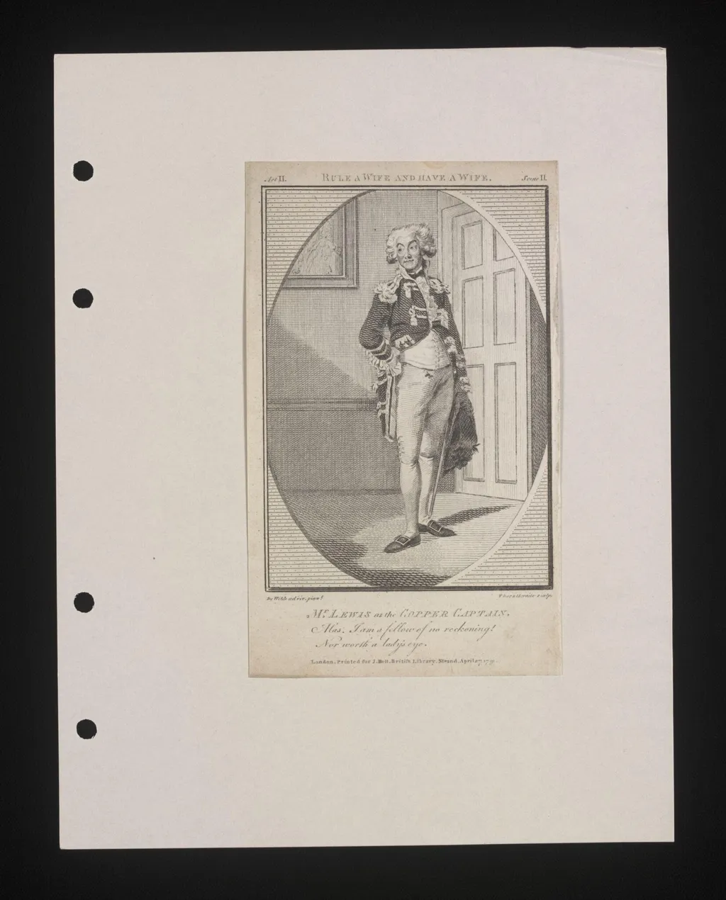 Mr. Lewis as the Copper Captain, by James Thornthwaite, 27