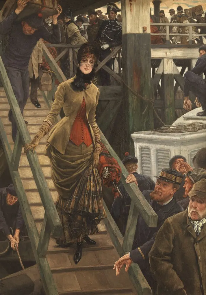 Embarkation at Calais, by James Tissot