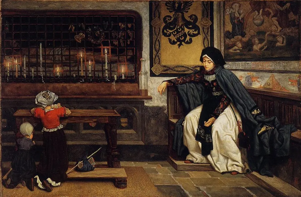 Marguerite in Church, by James Tissot