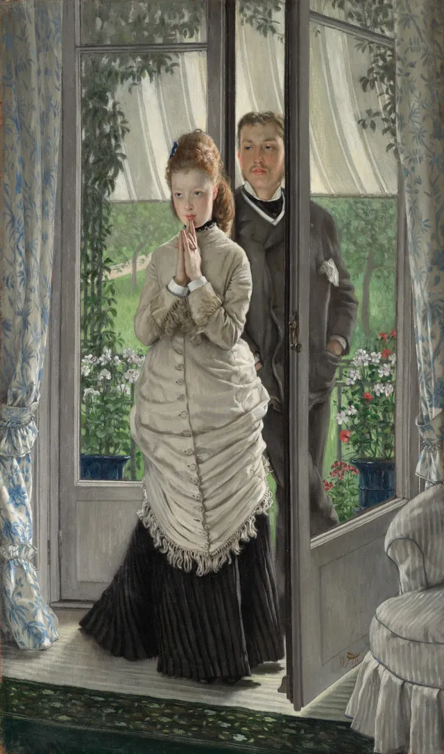 Two Figures at a Door (The Proposal?)