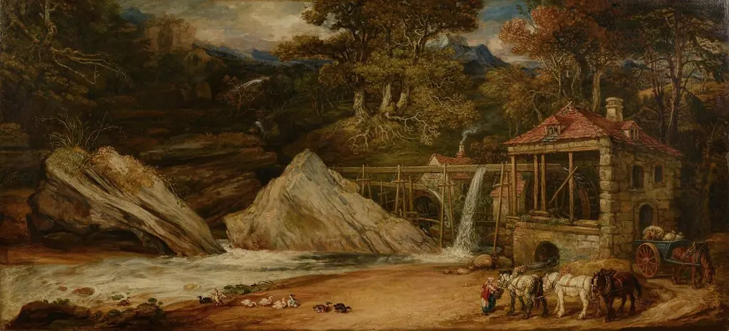 An Overshot Mill in Wales (Aberdulais), by James Ward