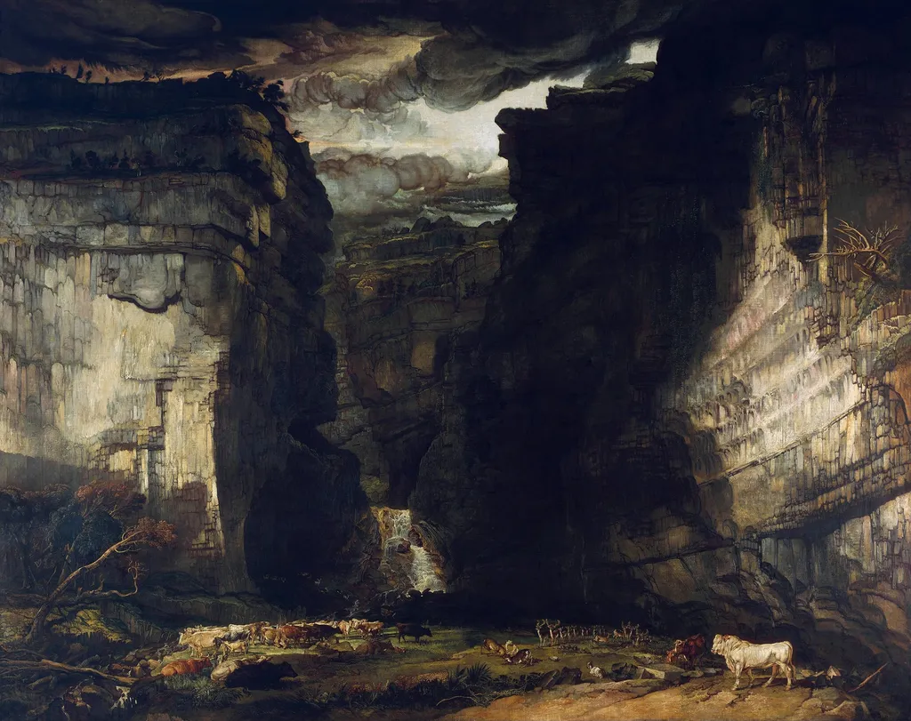 Gordale Scar, by James Ward, oil, 1813