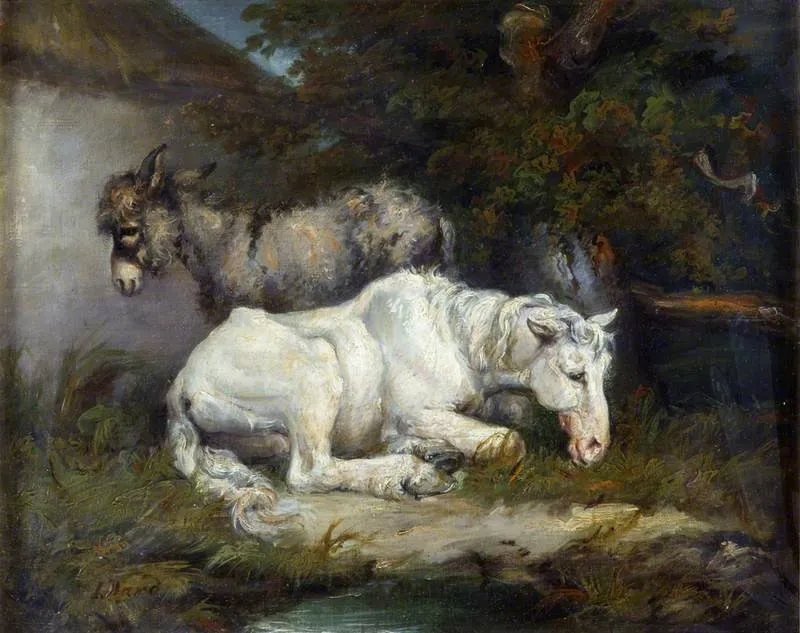 Horse and Donkey, by James Ward, oil, 1819