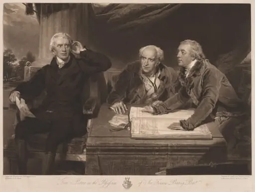Sir Francis and John Baring and Charles Wall, by James Ward