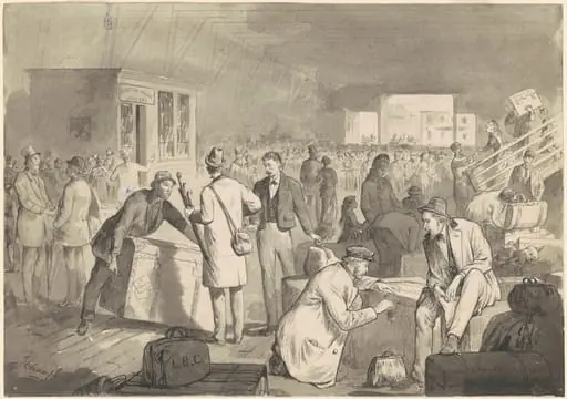 Customs Shed, by James Wells Champney