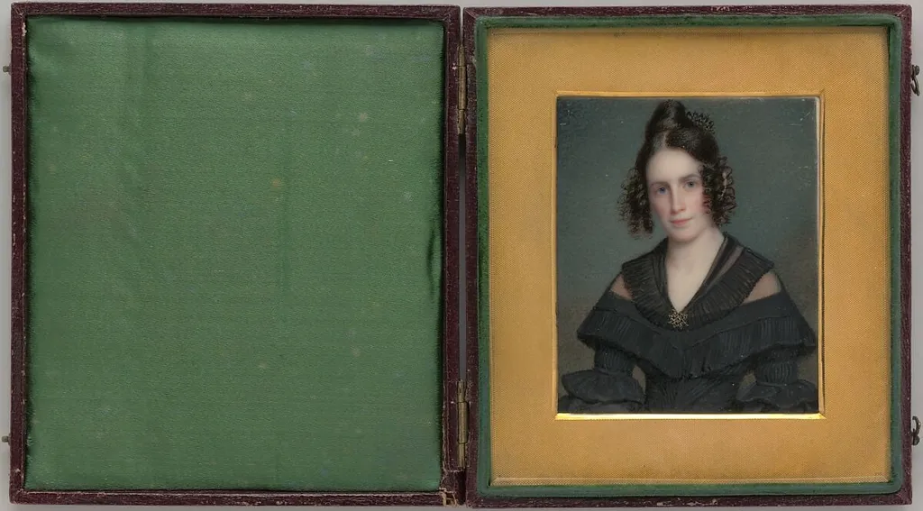 Nancy Kellogg, by James Whitehorne, watercolor, 1838