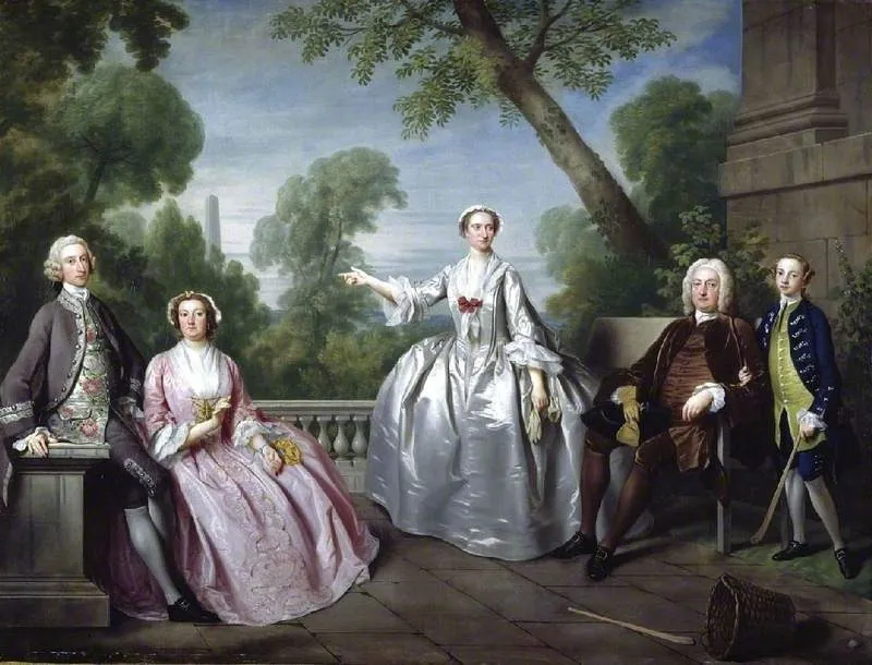 The Andrews Family, by James Wills, oil, 1749