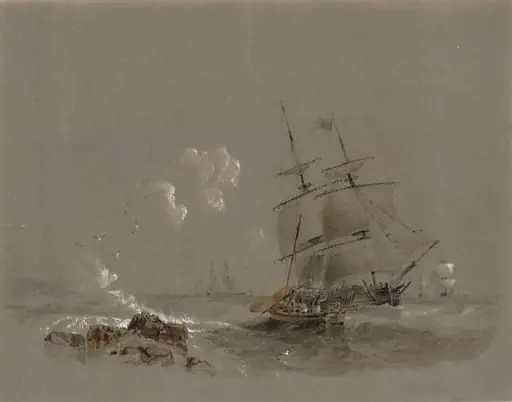 Shipping, by James Wilson Carmichael