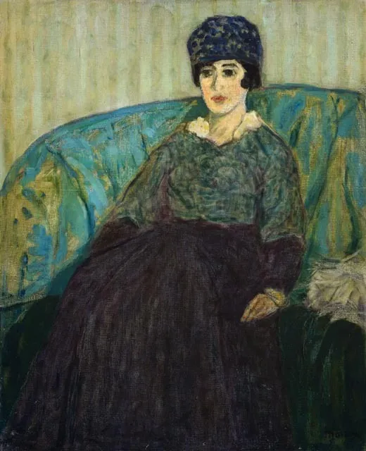 Blanche Baume, by James Wilson Morrice, oil, 1911