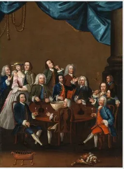 The Limerick Hell Fire Club, by James Worsdale, oil, 1736