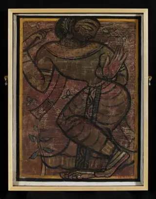 Dancing Lady, by Jamini Roy, 1945
