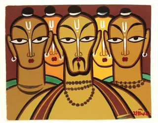 Untitled, by Jamini Roy, 1940