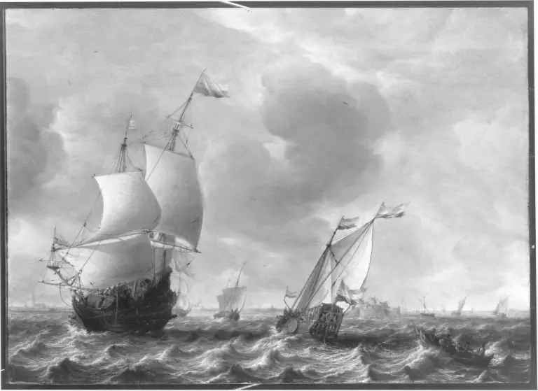 Marine mit Fort Rammekens bei Vlissingen, by Jan Abrahamsz Beerstraaten