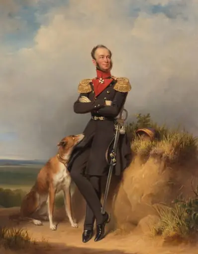 Portrait of William II, King of the Netherlands, by Jan Adam Kruseman