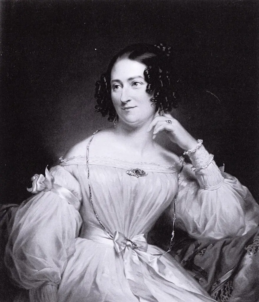 Portret van Abrahamina Henriëtte Wurfbain (1808-1883), echtgenote van Jacob de Vos Jz, by Jan Adam Kruseman