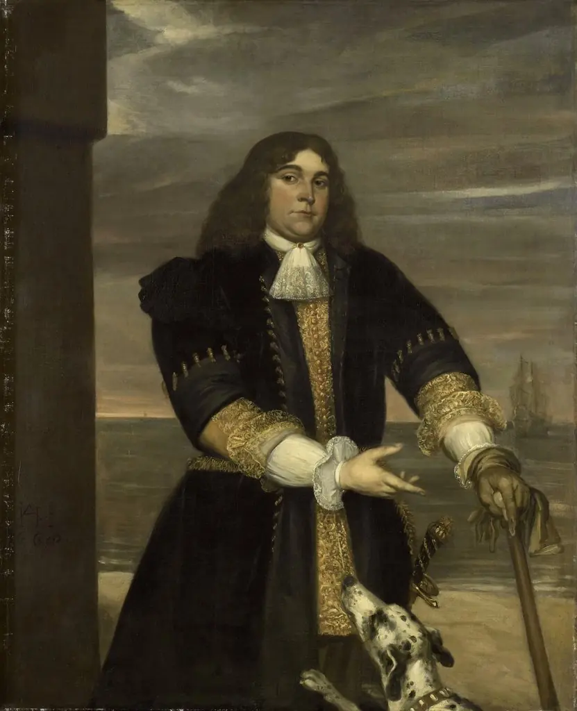 Portrait of Jan van Gelder (1647-73), naval captain and stepson of Michiel Ariaensz de Ruyter, by Jan Andrea Lievens