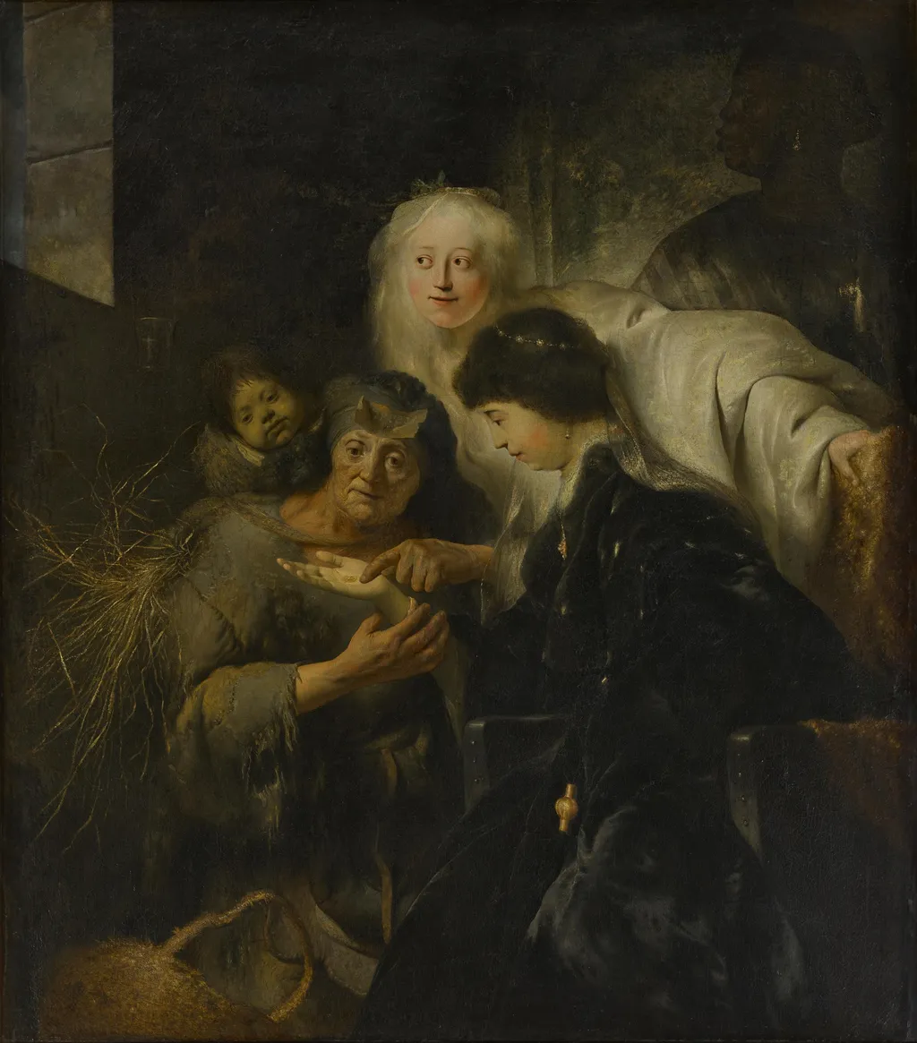 The Fortune-Teller, by Jan Andrea Lievens, paint, 1630