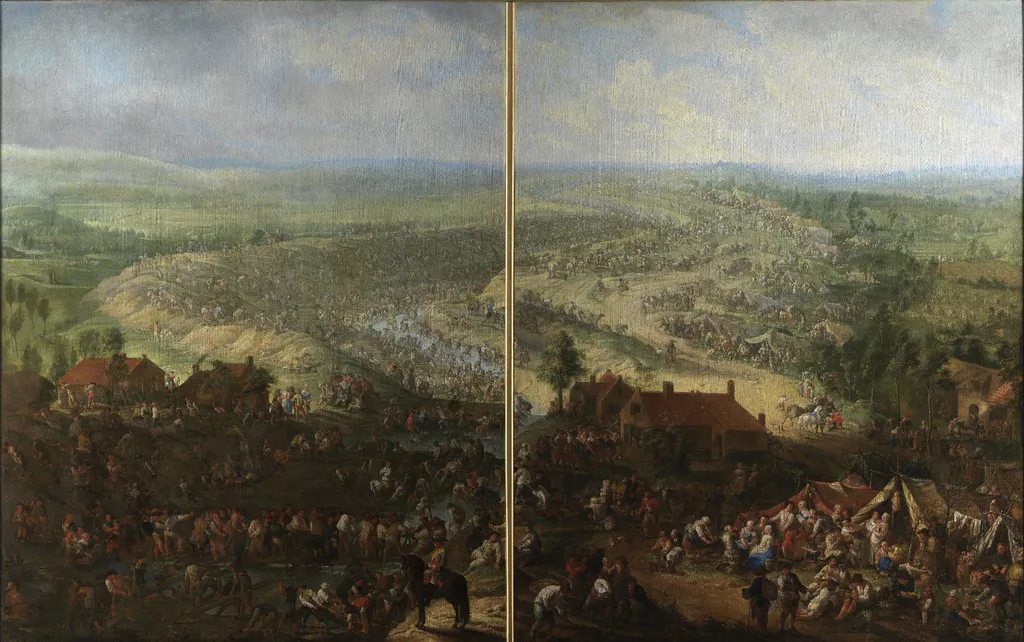 The Digging Out of the Ghent-Bruges Canal, by Jan Anton Garemyn, oil, 1753