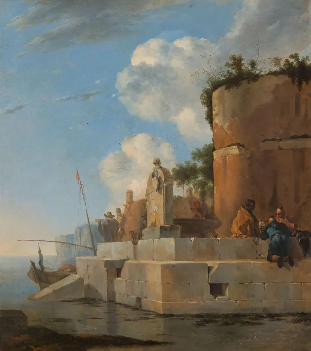 A Coastal Ruin in Italy