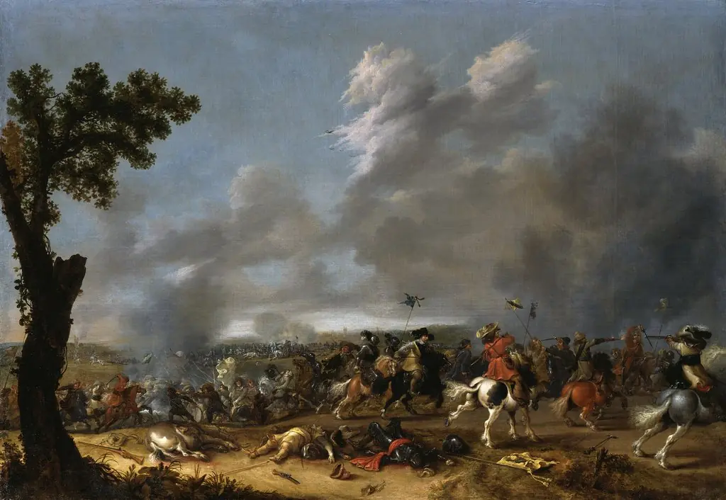 King Gustav Adolf II of Sweden in the Battle near Lützen