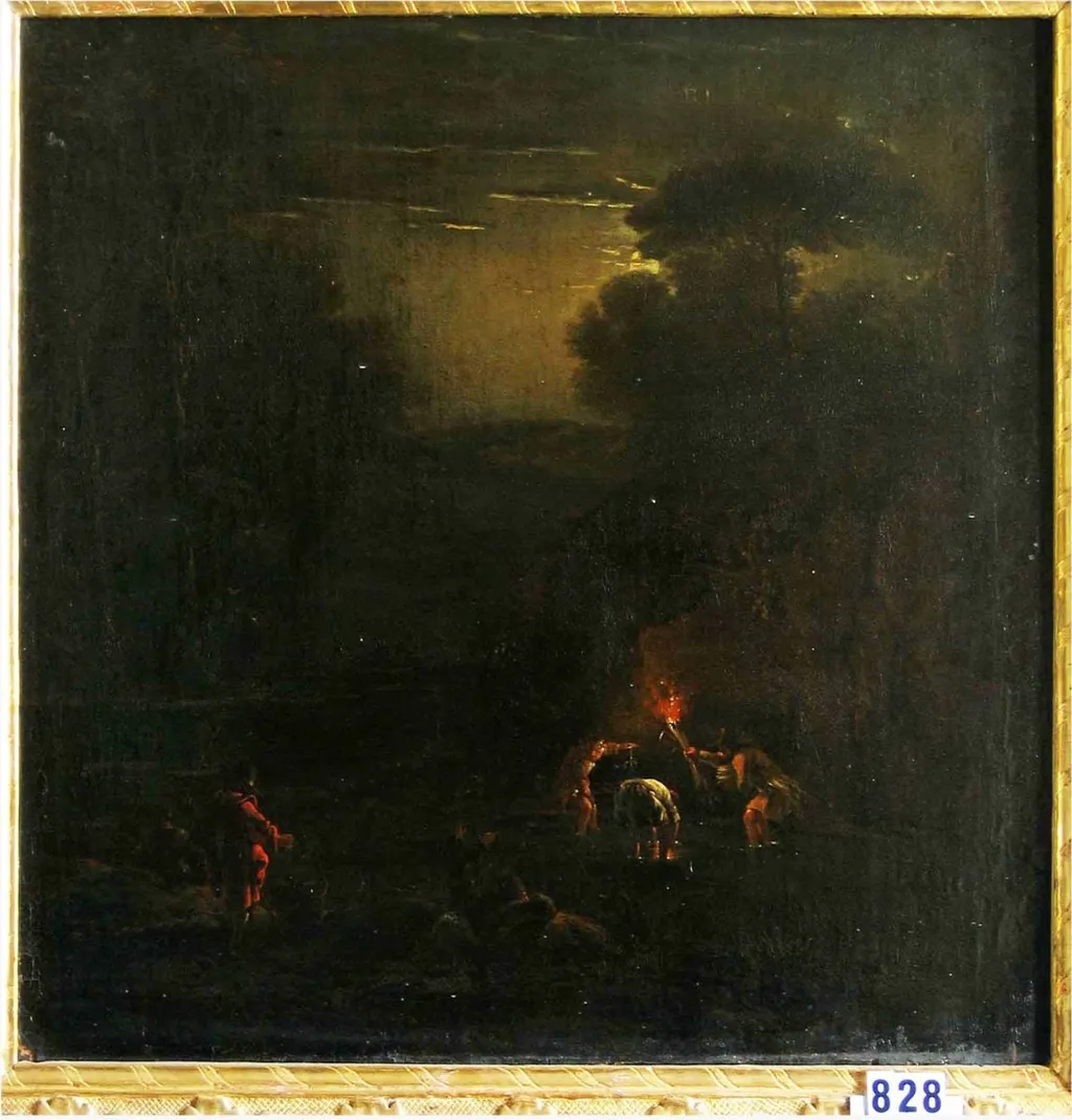 Prindere de raci în timpul nopții, by Jan Asselyn