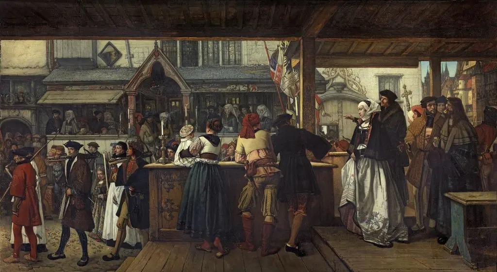 Albrecht Dürer's Visit to Antwerp in 1520, by Jan August Hendrik Leys