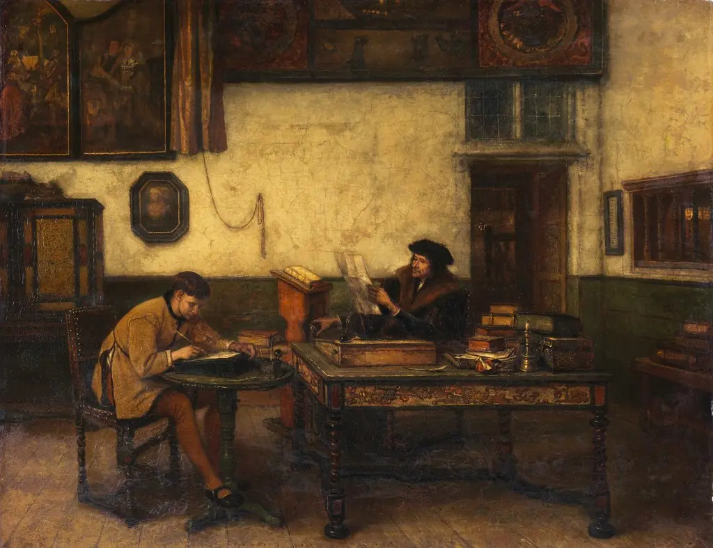 Erasmus in his Study, by Jan August Hendrik Leys