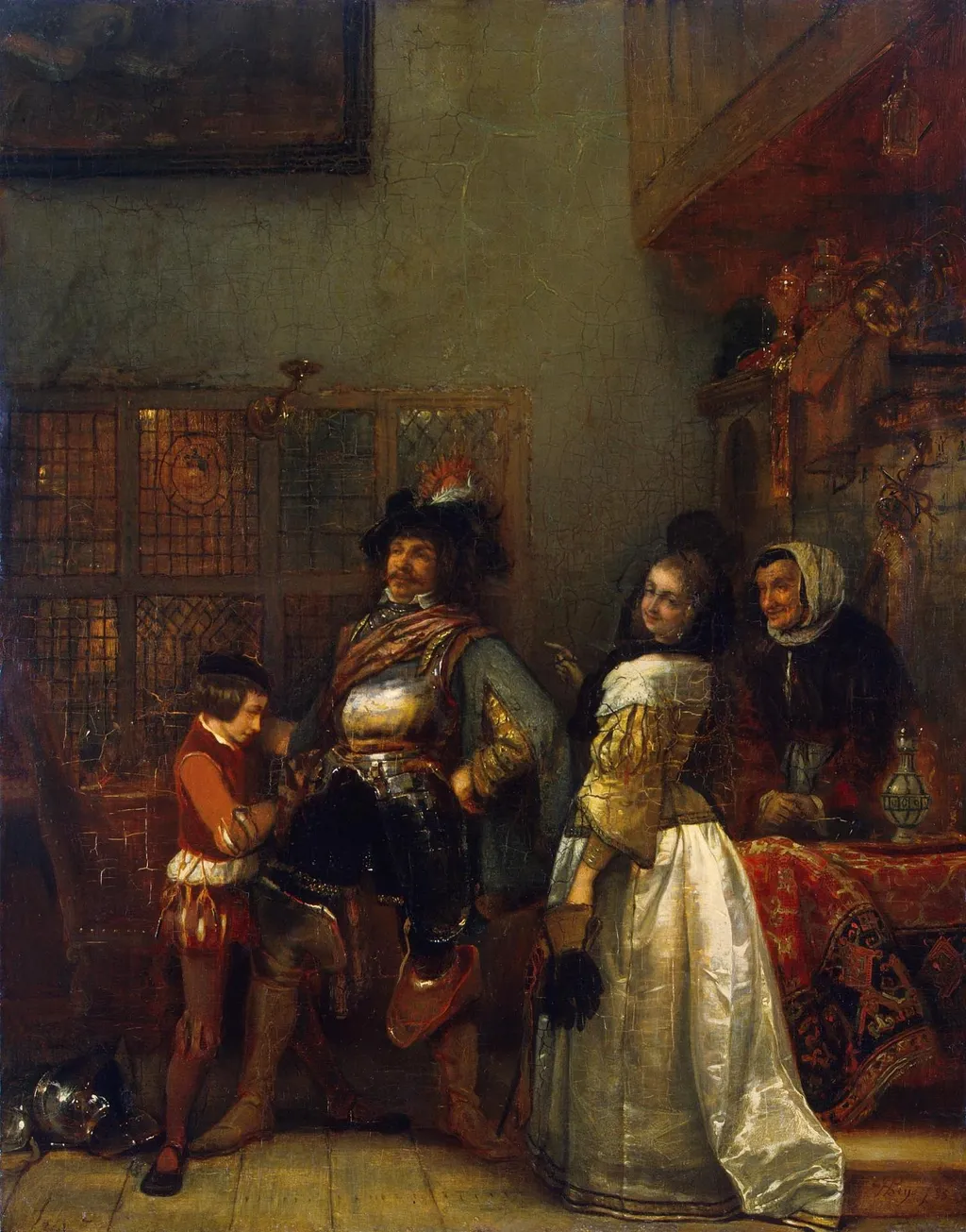Home-Coming, by Jan August Hendrik Leys, oil, 1855