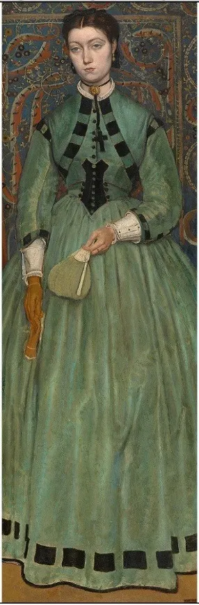 Lucie Leys, Daughter of the Painter, by Jan August Hendrik Leys, oil, 1865