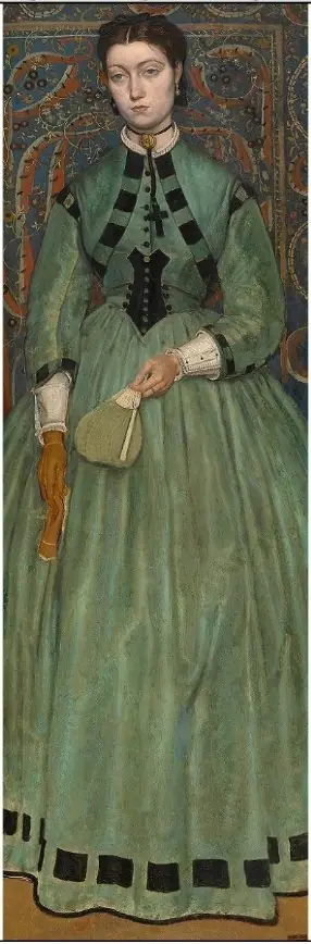 Lucie Leys, Daughter of the Painter, by Jan August Hendrik Leys
