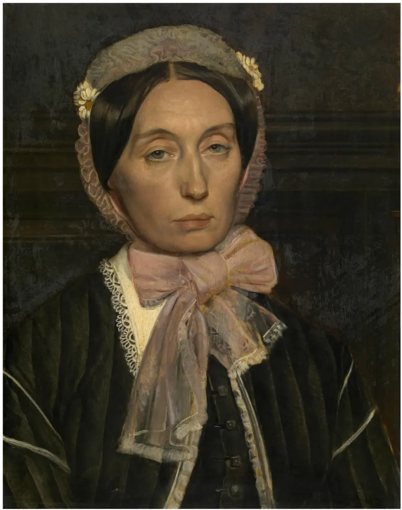 Madam Henri Leys-Van Haren, by Jan August Hendrik Leys, oil, 1866