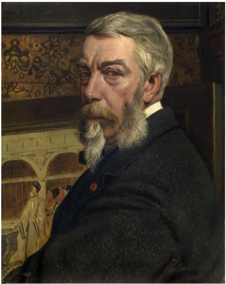 Self-portrait, by Jan August Hendrik Leys