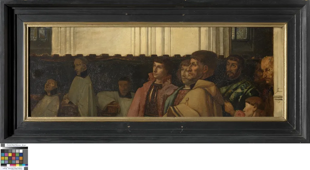 Studie voor "Les trentaines de Berthal de Hazé", by Jan August Hendrik Leys, oil, 1855