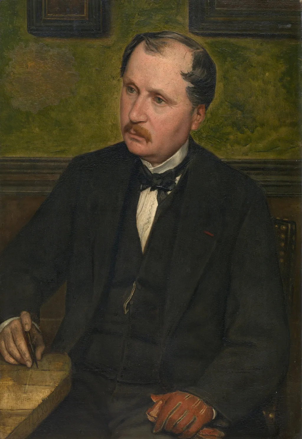 The architect Alphonse Balat, by Jan August Hendrik Leys, oil, 1869