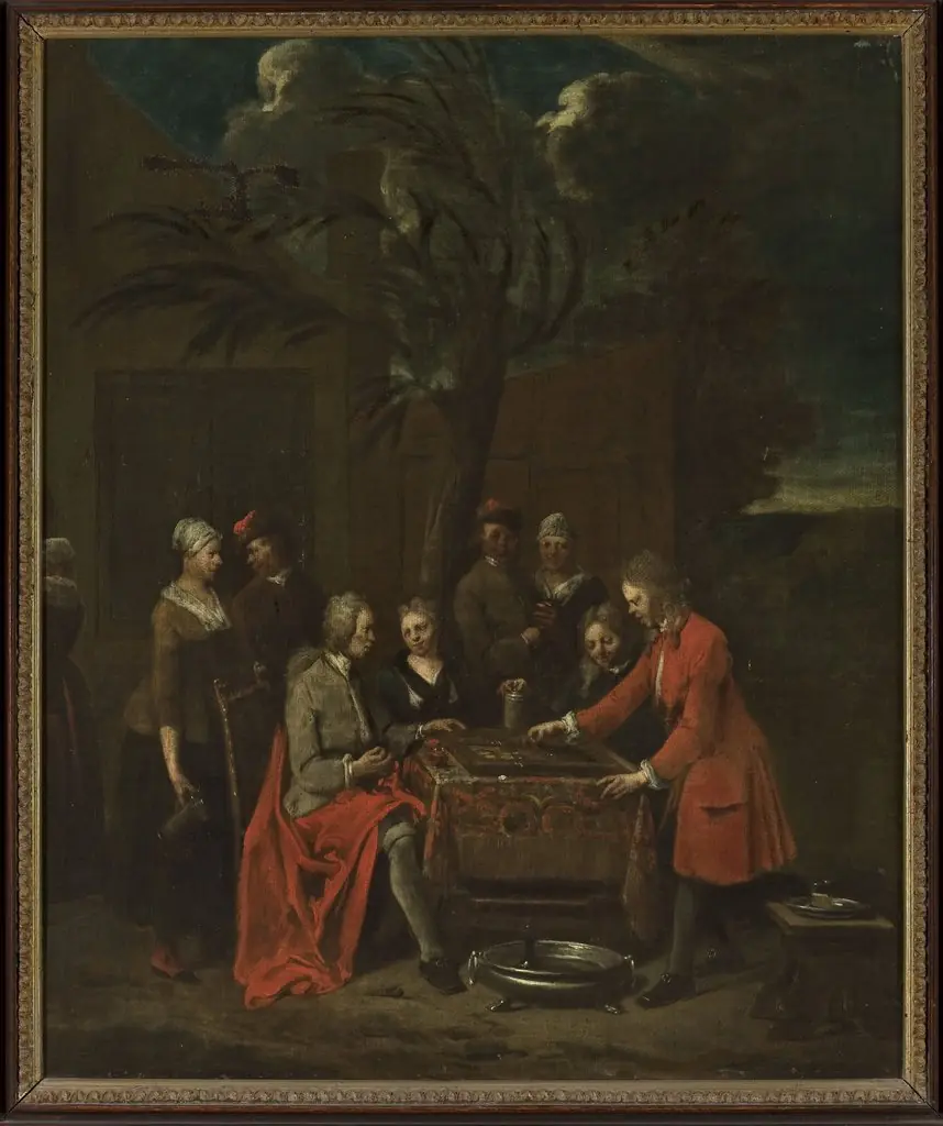 Company playing, by Jan Baptist Lambrechts