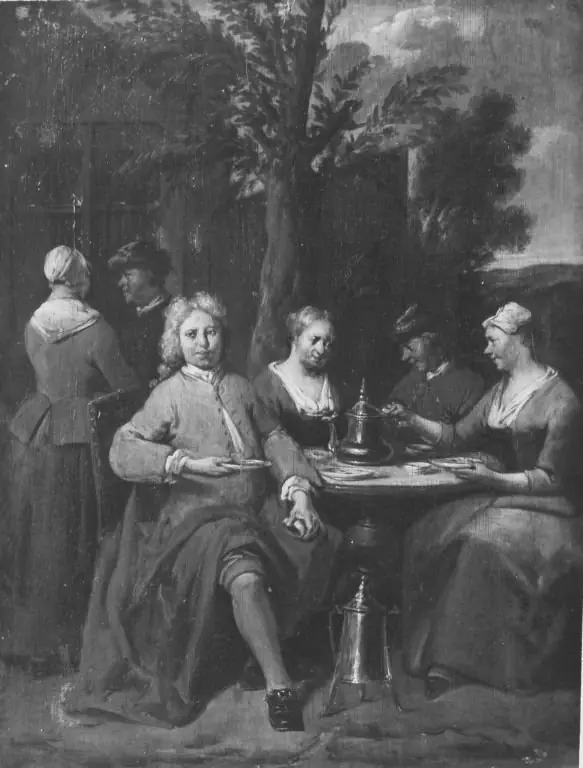 Kaffeegesellschaft, by Jan Baptist Lambrechts