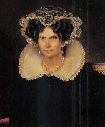 Portrait of Queen Wilhelmina, princess of Prussia (1774-1837), by Jan Baptist van der Hulst