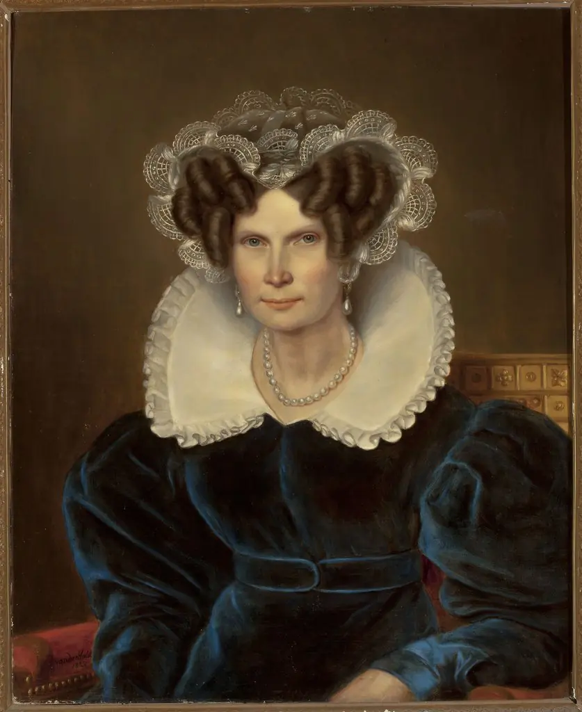 Portrait of Wilhelmine, queen of the Netherlands, by Jan Baptist van der Hulst