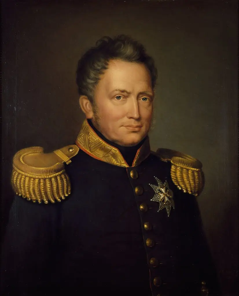 Portrait of Willem I (1772-1843). King of the Nederlands, by Jan Baptist van der Hulst