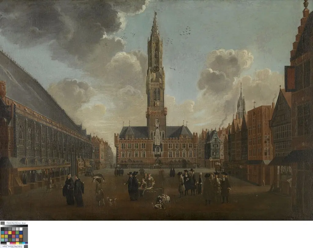 The Market Square in Bruges, by Jan Baptist van Meunincxhove