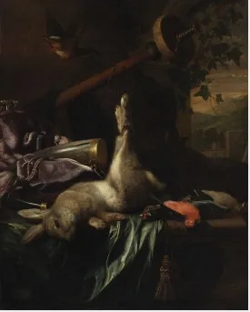Game-piece, by Jan Baptist Weenix, oil, 1650