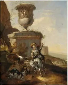 In the Campagna, by Jan Baptist Weenix