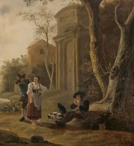 "The Piper (Shepherd Scene with Shawm Player, by Jan Baptist Wolfaerts