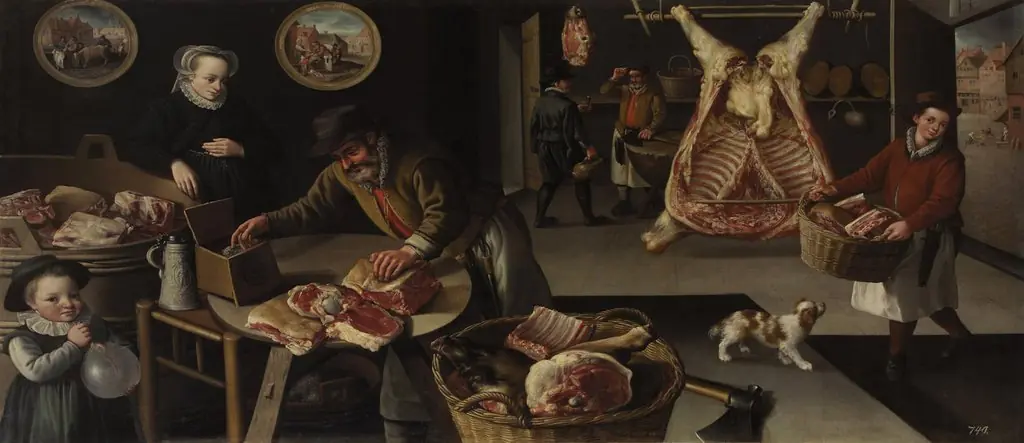 Fleischmarkt (November-Dezember), by Jan Baptiste le Saive II