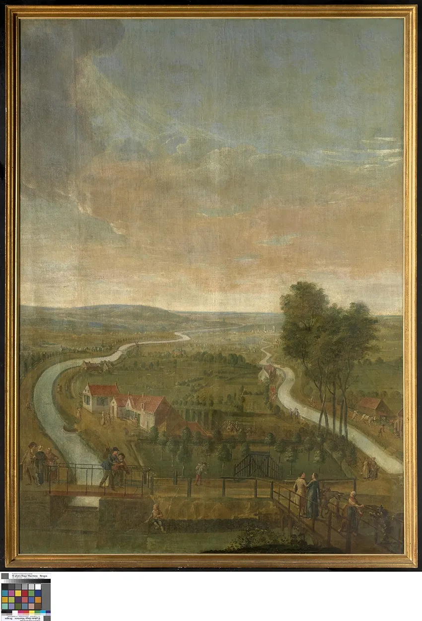 De Handelskom in Brugge, by Jan Beerblock, oil, 1798