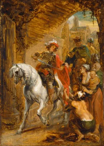 Saint Martin Dividing His Cloak, by Jan Boeckhorst